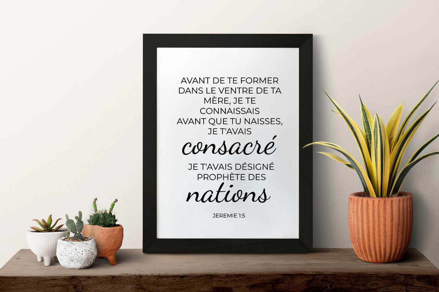 Cadeaux chrétiens, Tableau verset biblique, tableau verset bible