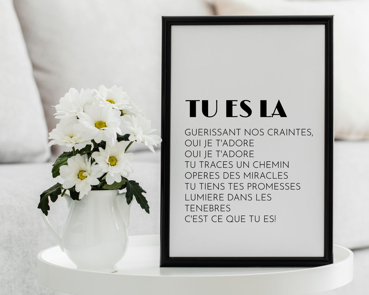 Tableau verset biblique, tableau verset bible, tableau décoration murale