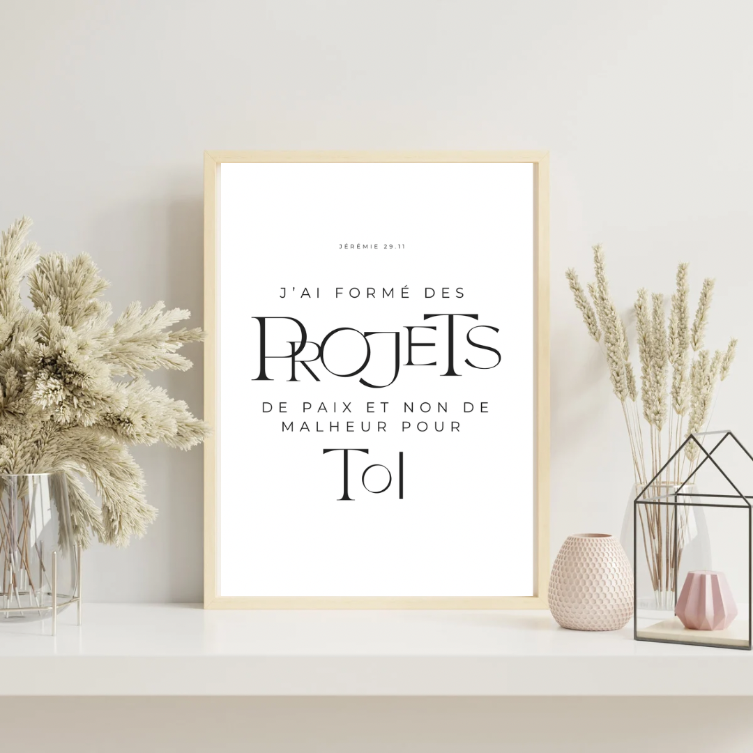 Des projets de paix | Plans for you