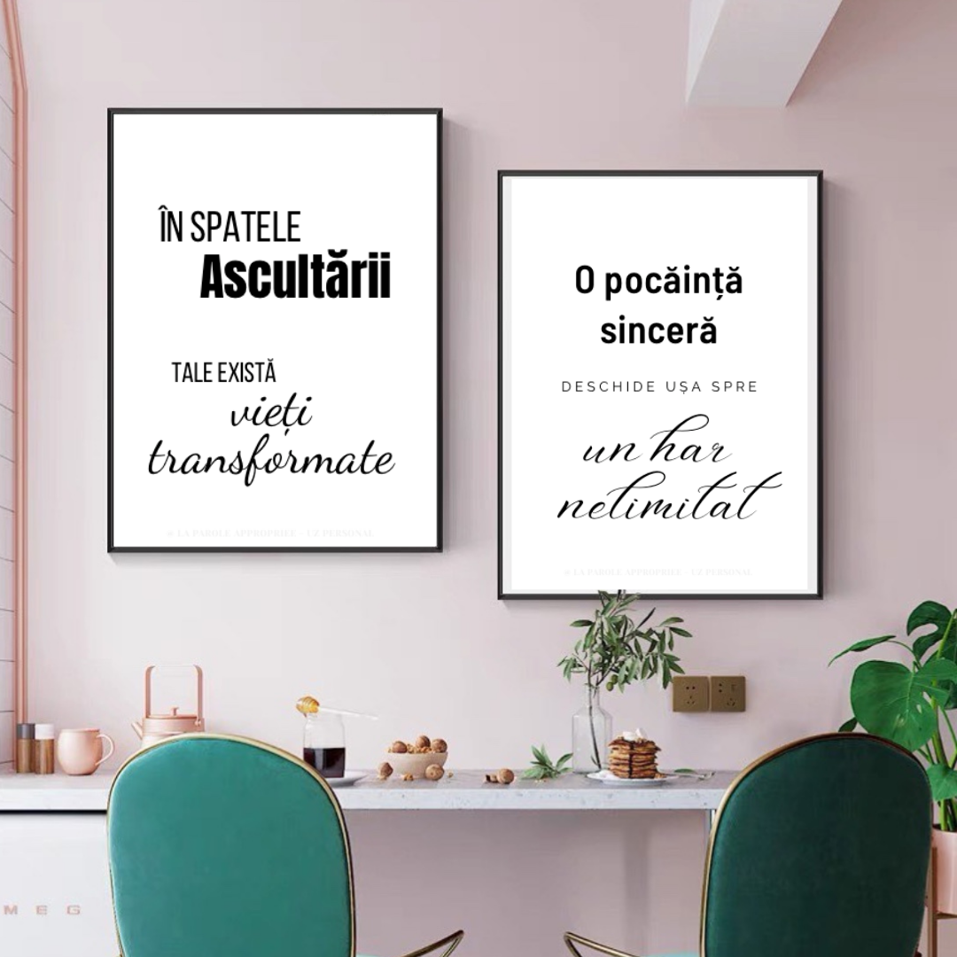 decoratiune crestina pentru casa Paste tablouri minimaliste alb negru versete biblice